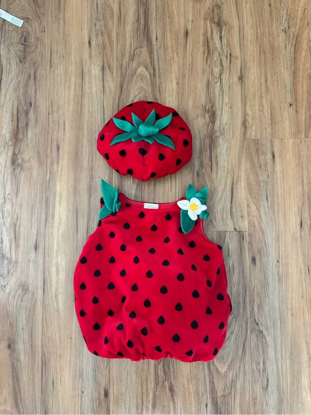 Baby Strawberry Costume with Hat